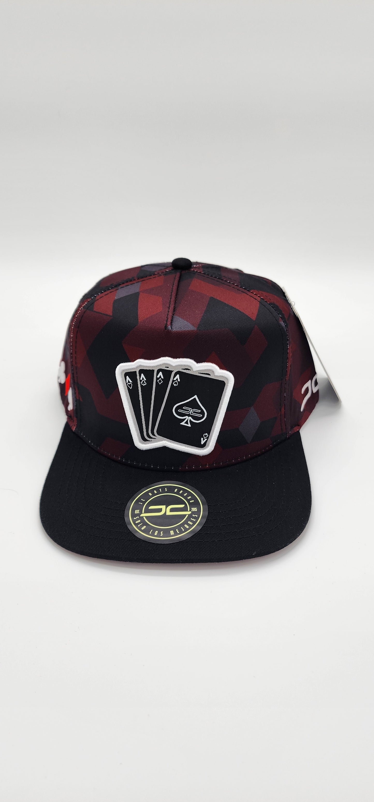 JC Hat POKER CAMO RED/GREY