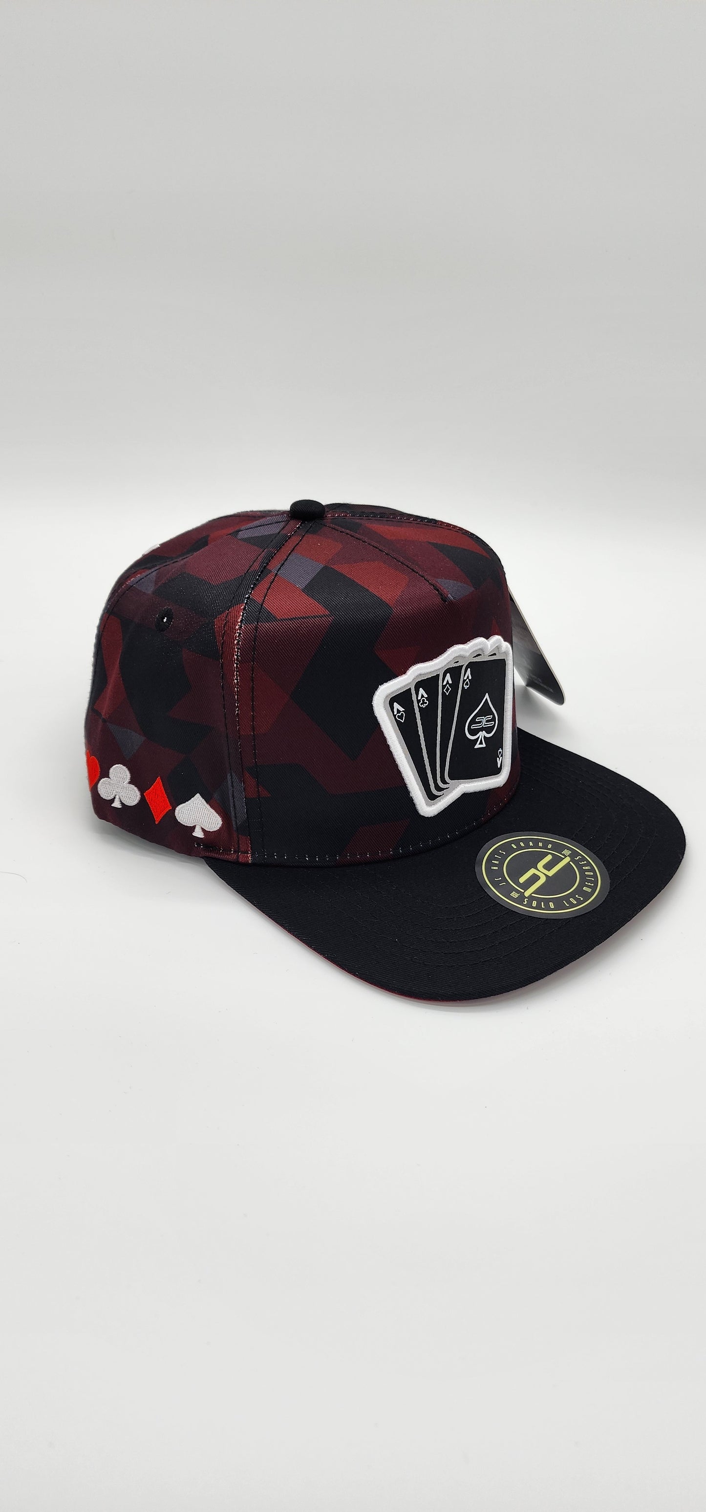 JC Hat POKER CAMO RED/GREY