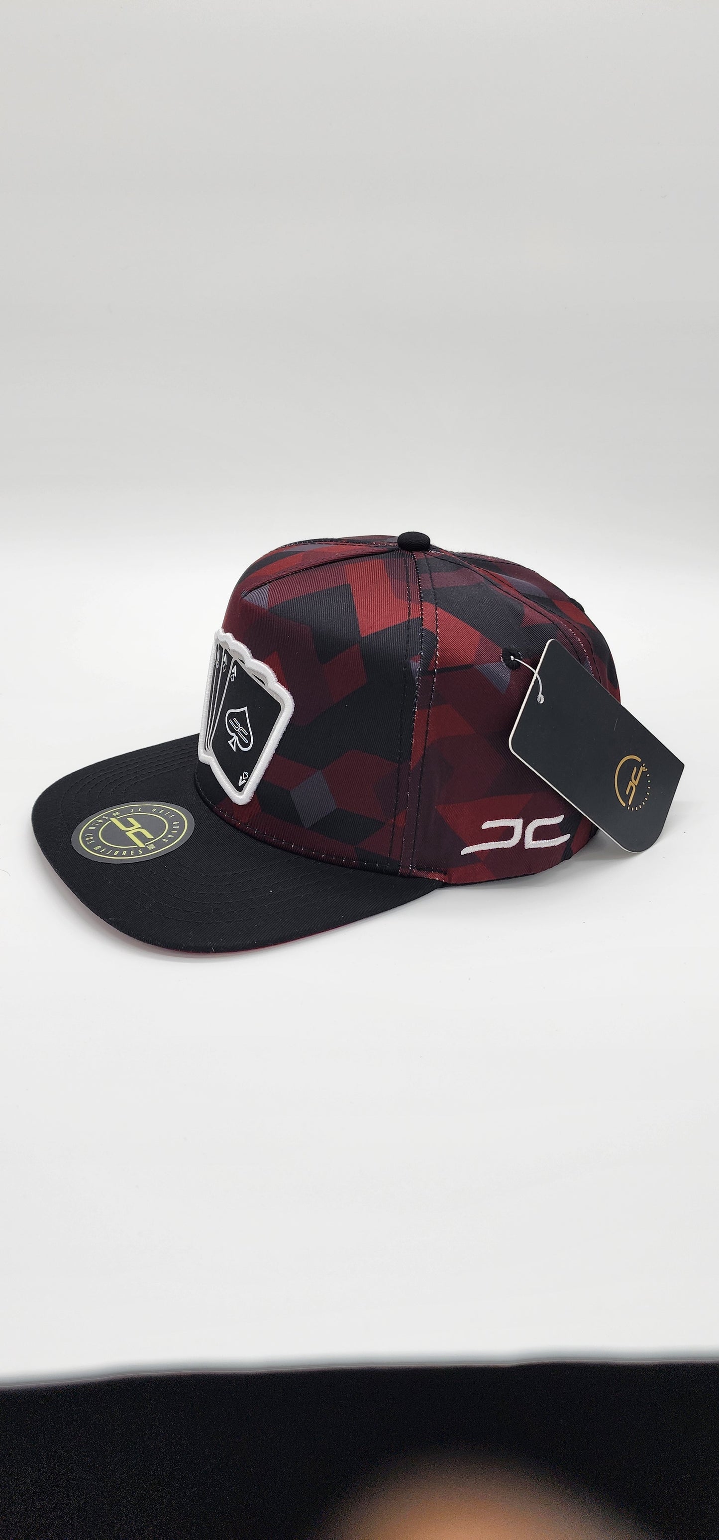 JC Hat POKER CAMO RED/GREY